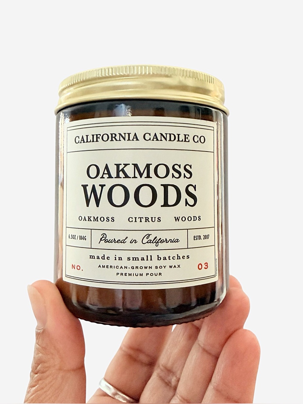 Leoben Company Oakmoss Woods Scented Candle California Candle Co